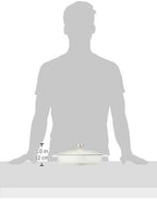 Lodge 3.6 Quart Enameled Cast Iron Round Casserole With Lid– Dual Handles – Oven Safe up to 500° F or on Stovetop - Use to Marinate, Cook, Bake, Refrigerate and Serve – Oyster White