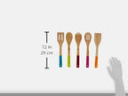 Core Colorful Bamboo Utensils 5-Pieces Set