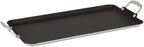 Vasconia Durable Double Burner Griddle (20″ x 11″) 100% Pure Aluminum with Nonstick - NSF Certified - for Frying, Searing, Grilling, Browning, Ideal for Home & Commercial Kitchen - Pack of 4