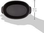 Banko Ware Au Gratin Dish, Small, For One Person Diameter Approx. 7.5 inches (19 cm), Heat Resistant, Ceramic, Oven Safe, Direct Fire, Microwave and Dishwasher Safe, Black, Made in Japan