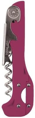 Franmara Boomerang Two-Step Corkscrew Wine Opener with Built-In Foil Cutter and Bottle Opener - Fuchsia
