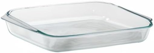 Pyrex (1) 233 3-Qt Rectangular Glass Baking Dish & (1) 233-PC Red Food Storage Lid – Clear Glass Bakeware – Perfect for Leftovers, Food Preparation and So much More - Made in the USA