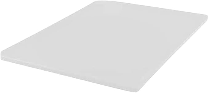 TrueCraftware- 24" X 18" X 1/2” Cutting Board for Kitchen White Color Plastic- Commercial Plastic Chopping Board Anti Slip Surface Chopping Food Cutting Mat for Meat Vegetables Dishwasher Safe