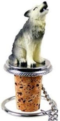 Conversation Concepts Wolf Bottle Stopper