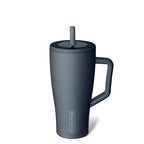 BrüMate Era 30 oz Tumbler with Handle & Straw | 100% Leakproof Insulated Water Bottle Tumbler with Lid & Flexible SoftSip Straw | Made of Stainless Steel | Cup Holder Friendly | 30oz (Nightfall Blue)