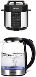 COSORI Electric Pressure Cooker 6QT & COSORI Electric Kettle with Stainless Steel Filter and Inner Lid