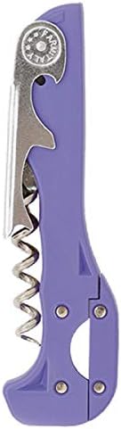Franmara Boomerang Two-Step Corkscrew Wine Opener with Built-In Foil Cutter and Bottle Opener - Purple