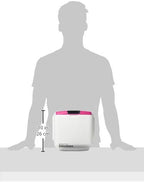 Cooluli Skincare Mini Fridge for Bedroom - Car, Office Desk & Dorm Room - Portable 4L/6 Can Electric Plug In Cooler & Warmer for Food, Drinks, Beauty & Makeup, 12v AC/DC & Exclusive USB, Fuchsia