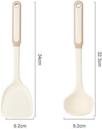 Food Grade Silicone Kitchenware Spatula Wooden Handle Set Kitchen Cooking Tools