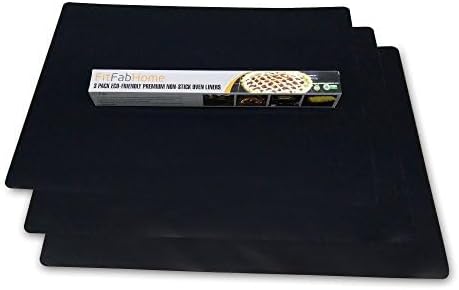 3 Pack Large Non Stick Oven Liners Mat BPA and PFOA Free, Protect the Bottom of Electric or Gas Oven Toaster Oven Stovetop Air Fryer Grill…