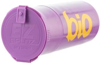 EZSPLITZ Cap & Crusher - 2-in-1 Herb Grinder with Extra Large Storage - Pop Art Edition (Purple)