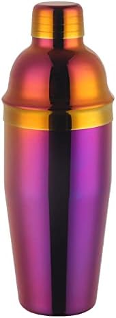 Cocktail Shaker Martini Shaker Set, Stainless Steel Bar & Wine Tools, 24 OZ Bartender Kit, Drink Mixer, Built-In Strainer For Home Bars Parties(Magenta)