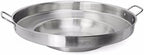Barton Comal Concave 23" X 5" Stainless Steel Outdoor Para Carnitas Taco Disco Cocinar Plancha Griddle Tortillas Stir Fry Wok
