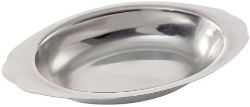 CAC China AUDS-15 Oval Au Gratin Dish 15 oz.