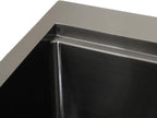 STARSTAR Workstation Ledge Topmount/Drop-in Single Bowl Satin Matte 304 Stainless Steel Kitchen/Yard/Bar/Laundry/Office Sink, With Grid, Colander, Cutting Board, Strainer (25x22x10 Black)