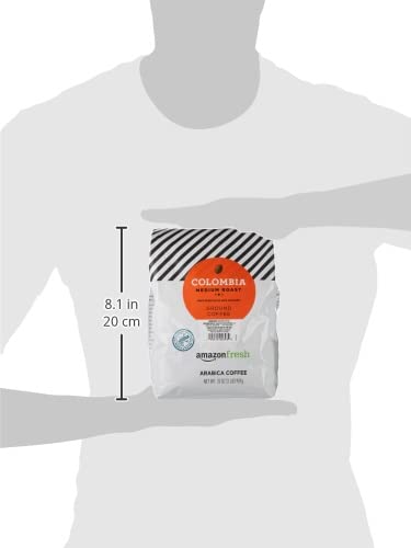Amazon Fresh, Colombia Ground Coffee, Medium Roast, 32 Oz (Pack of 3)