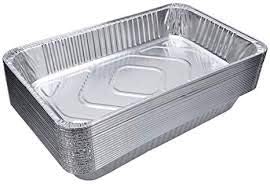 (10 Count) Full Size Deep Steam Table Pans Without Lids | Aluminum Foil Pans | Disposable Food Containers for Baking, Freezing, and Storage (21” x 13” x 3”)