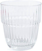 Bormioli Rocco Barshine 13.35 oz. Double Old Fashioned DOF Stackable Tempered Drinking Glasses, Set of 6, Clear
