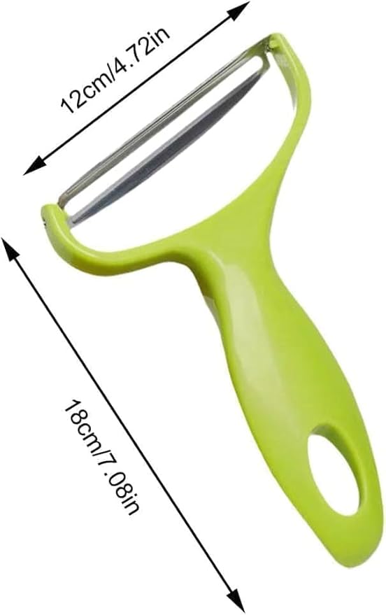 2Pcs Green Cabbage Shredder,Vegetable Cutter Cabbage Slicer,Stainless Steel Fruit Vegetable Potato Peeler Must Have for Home Restaurants Peeling, Grating and Slicing Tools 18 * 12cm