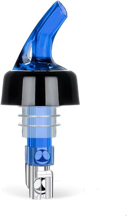 Measure Pourer Drinks Wine Cocktail Beverages Dispenser,Automatic Measured Bottle Pourer Spout,Quick Shot Spirit,Ideal Cocktail Home Bar Tools 1oz/30ml Blue 2 Pack