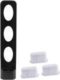 Replacement Parts Water Filter Holder with 3 Pack Charcoal Water Filters,Compatible with cuisinart Coffee Maker (black)