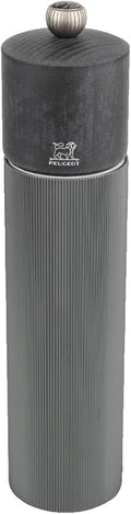 Manual Pepper Mill in Aluminium and Wood, Carbon, 8,66in
