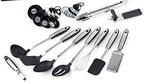 Gibson Home Eclectic 18 Piece Kitchen Tool/Gadget Combo Set, Silver