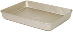 Glad Baking Pan Nonstick - Oblong Metal Dish for Cake and Lasagna - Heavy Duty Carbon Steel Bakeware, Medium