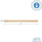 Wooden Stir Sticks 17-3/4 inch, Pack of 100 Paint Stirring Sticks, Craft Sticks Jumbo, Unfinished Wood Sticks for Crafts, by Woodpeckers