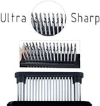 ZXZ Meat Tenderizer, 48 Stainless Steel Sharp Needle Blade, Heavy Duty Cooking Tool for Tenderizing Beef, Turkey, Chicken, Steak, Veal, Pork, Fish.