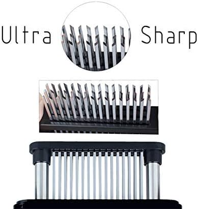 ZXZ Meat Tenderizer, 48 Stainless Steel Sharp Needle Blade, Heavy Duty Cooking Tool for Tenderizing Beef, Turkey, Chicken, Steak, Veal, Pork, Fish.