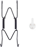 Plate Hangers for The Wall, Suitable for 4-5 inch Decorative Plate, Stainless Steel Wire Plate Holder with Wall Hooks and Rubber tip Protectors, Plate Hangers for Displaying Plates, Platter, Black