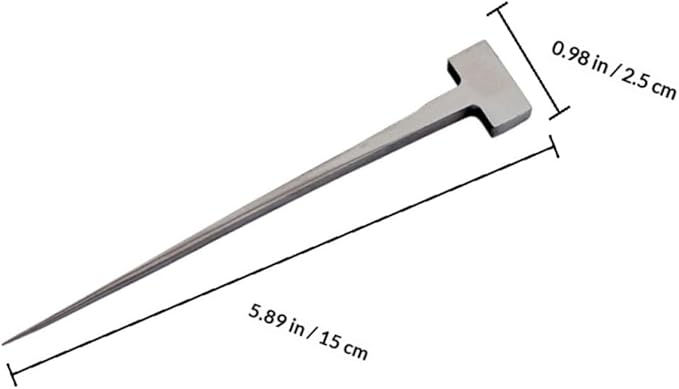 Angoily T-shaped Stainless Steel Eel Spike Kitchen Tool for Fish Killing, Home and Restaurant Use, 304 Stainless Steel Seafood Specialty Gadget, 1pcs