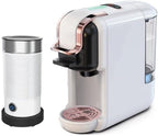 Multi-Capsule Coffee Maker, Hot/Cold Coffee Maker, Milk, ESE Pod Ground Coffee, Cafeteria, 19 Bar, 5 in 1 (Color : H2B M1A WH, Size : CHINA_EU)
