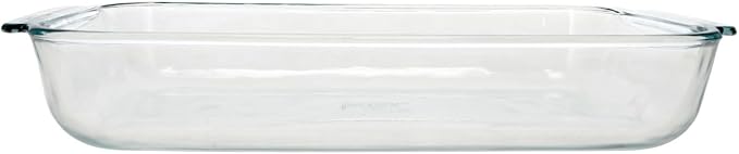 Pyrex Basics 2 Quart Glass Oblong Baking Dish, Clear 11.1 in. x 7.1 in. x 1.7 in.