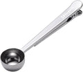 Coffee Scoop with Bag Clip, Multi-Function Milk Powder Measuring Spoon, 20ml (Silver)