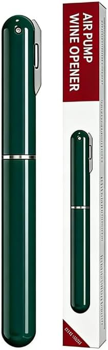 IPEROT Wine Bottle Opener, IPEROT Air Pressure Wine Corkscrew With Cutting Wine Bottle Foil Knife, Effortlessly Open Wine Bottles Without Damaging Corks, Easy-to-Use (Green)