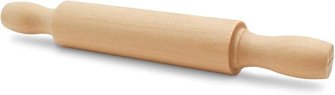 Wooden Mini Rolling Pin, 5 Inches Long, Pack of 6, Great for in The Kitchen and Crafting, Party Favors by Woodpeckers