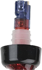 Soro Essentials- 3/4 oz. Automatic Measured Bottle Pourer with Red Spout and Black Collar Plastic Set of 12- Quick Shot Measure Pourer for Drinks Wine Cocktail Home Bar Kitchen Tools