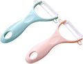 GLEAVI 8pcs Kitchen Multifunctional Peeler Blue Pink Vegetable Potato and Fruit Grater for Cooking Comfortable Handles Efficient Design