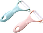 GLEAVI 8pcs Kitchen Multifunctional Peeler Blue Pink Vegetable Potato and Fruit Grater for Cooking Comfortable Handles Efficient Design