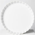 ONTUBE Pie Pans 11 Inches Ceramic Quiche Pans, Round Pie Tins for Baking,Oven Saf (White, 11" x 1 Pieces)