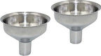 2Pcs Stainless Steel Strainer Funnel Hip Flasks Pot Wine Filler for Transferring of Liquid, Dry Ingredients and Powder Useful and Deft Kitchen and Dining Tools, Funnels, Specialty Tools and Gadgets