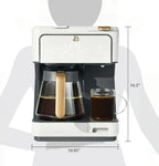 Beauti Multi Brew 12 Cup Programmable Drip & Single Serve Coffee Maker, Versatile Brewing (6oz, 8oz, 10oz, 12oz, 14oz), Pods or Ground, Over Ice option, Keep Warm mode (White)