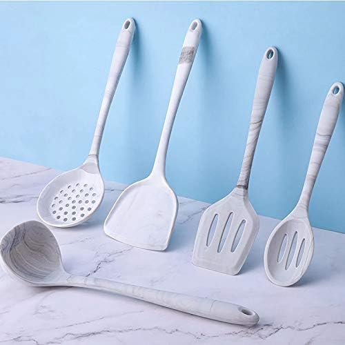 Silicone kitchenware Cookware Cooking Tools Shovel Spoon kitchen utensils sets dishes accessories gadgets Set(With Rice Spoon)
