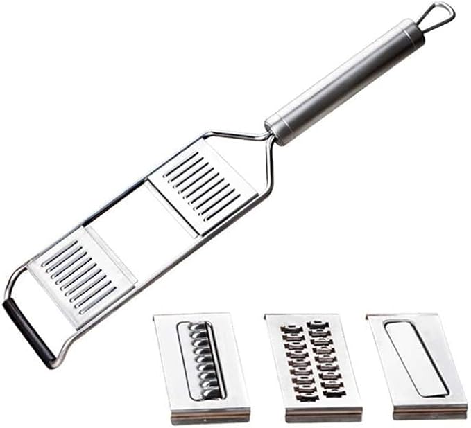 Multifunctional Peelers，Vegetable slicer,Hanging Grater Peeler Kitchen Accessories Slicer 304 Stainless Steel Peeling Tool Machine for Household Kitchen Fruits and Vegetables Kitchen Gadgets (Silver)