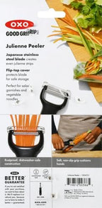 OXO 0719812003665 Good Grips Julienne Peeler, one Size, Multi (Pack of 2)
