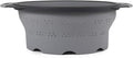 Dexas 8" Collapsible Silicone Colander in Cool Grey, Kitchen Strainer with Handles, 7.2 Cup Capacity | BPA-Free, Heat-Resistant, Space-Saving Kitchen Tool