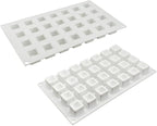 Epoxy Resin DIY Ice Cube Mold - 28 Grid Square Silicone Mold (11.8 x 7 x 1 inch)