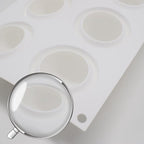 Baking Accessories And Tools Silicone Chocolate Mold Silicon Ball Cake Moulds 3D Half Sphere Candy Truffle Baking Tray (Round D_11.88 X6.96 X1.96inch)